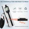 imagetravel inspira Luggage Scale BatteryFree Travel Essentials Portable Handheld Digital Suitcase Weight Scale for for Travel Accessories 110lbs50kg Dark BlueWhiteLarge Handle