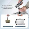 imagetravel inspira Luggage Scale BatteryFree Travel Essentials Portable Handheld Digital Suitcase Weight Scale for for Travel Accessories 110lbs50kg Dark BlueGreyLarge Handle
