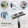imagetravel inspira Luggage Scale Portable Digital Hanging Baggage Scale for Travel Suitcase Weight Scale with Rubber Paint 110 Pounds Battery Included Sliver 2 Pcs