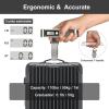 imagetravel inspira Luggage Scale Portable Digital Hanging Baggage Scale for Travel Suitcase Weight Scale with Rubber Paint 110 Pounds Battery IncludedWhite Stainless steel