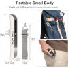 imagetravel inspira Luggage Scale Portable Digital Hanging Baggage Scale for Travel Suitcase Weight Scale with Rubber Paint 110 Pounds Battery IncludedWhite Stainless steel