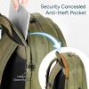 imagetravel inspira Travel Laptop Backpack Business Anti Theft Sturdy Work Bag with USB Charging Port Airline Approved College Computer Bag Gift for Men ampamp Women Fits 16 Inch Notebook Green