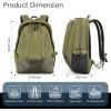 imagetravel inspira Travel Laptop Backpack Business Anti Theft Sturdy Work Bag with USB Charging Port Airline Approved College Computer Bag Gift for Men ampamp Women Fits 16 Inch Notebook Green