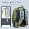 imagetravel inspira Travel Laptop Backpack Business Anti Theft Sturdy Work Bag with USB Charging Port Airline Approved College Computer Bag Gift for Men ampamp Women Fits 16 Inch Notebook Green