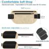 imagetravel inspira Travel Money Belt with Slim AntiTheft RFID Blocking Passport Holder for Travel Concealed under Clothes for Ultimate Protection of Credit Cards Cash Passport ampamp Documents BlackBeige