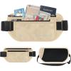 imagetravel inspira Travel Money Belt with Slim AntiTheft RFID Blocking Passport Holder for Travel Concealed under Clothes for Ultimate Protection of Credit Cards Cash Passport ampamp Documents BeigeBeige