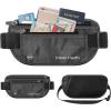 imagetravel inspira Travel Money Belt with Slim AntiTheft RFID Blocking Passport Holder for Travel Concealed under Clothes for Ultimate Protection of Credit Cards Cash Passport ampamp Documents BlackBlack