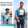 imagetravel inspira Travel Money Belt with Slim AntiTheft RFID Blocking Passport Holder for Travel Concealed under Clothes for Ultimate Protection of Credit Cards Cash Passport ampamp Documents BeigeBlack