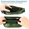 imagetravel inspira Travel Money Belt with Slim AntiTheft RFID Blocking Passport Holder for Travel Concealed under Clothes for Ultimate Protection of Credit Cards Cash Passport ampamp Documents BlackGreen