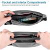 imagetravel inspira Travel Money Belt with Slim AntiTheft RFID Blocking Passport Holder for Travel Concealed under Clothes for Ultimate Protection of Credit Cards Cash Passport ampamp Documents BlackGrey