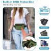 imagetravel inspira Travel Money Belt with Slim AntiTheft RFID Blocking Passport Holder for Travel Concealed under Clothes for Ultimate Protection of Credit Cards Cash Passport ampamp Documents BlackGreen