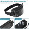 imagetravel inspira Travel Money Belt with Slim AntiTheft RFID Blocking Passport Holder for Travel Concealed under Clothes for Ultimate Protection of Credit Cards Cash Passport ampamp Documents BlackBlack