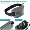 imagetravel inspira Travel Money Belt with Slim AntiTheft RFID Blocking Passport Holder for Travel Concealed under Clothes for Ultimate Protection of Credit Cards Cash Passport ampamp Documents BlackGrey