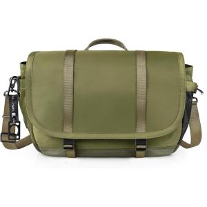 imageExpandable Messenger Bag Fit 16quot Laptop for Men Women Work College Office ComputerGreen