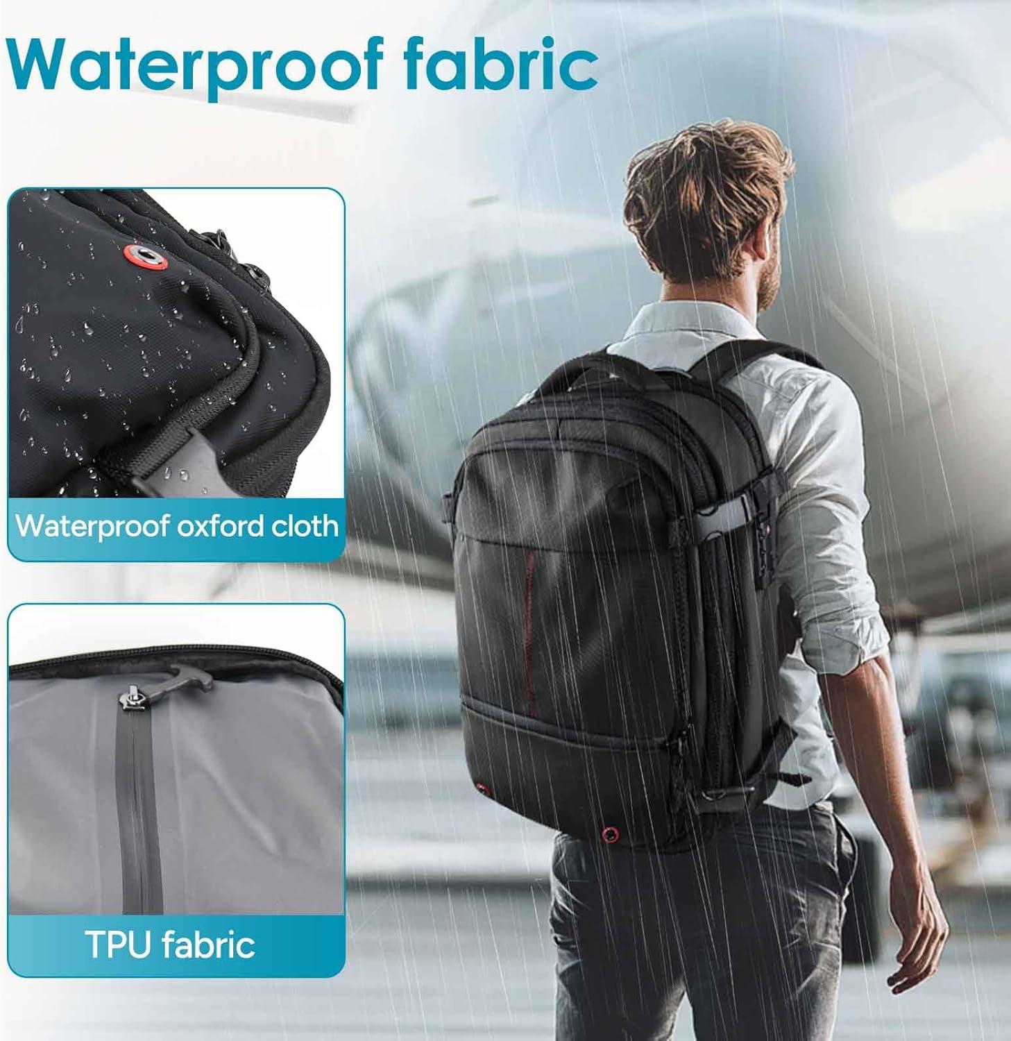 imagetravel inspira Backpack for Travel 60L Expandable Vacuum Backpack with Electric Vacuum Pump WaterResistant ampamp TSA AntiTheft for Airplane Vacuum Seal Compression AirSeal Bag for Travel