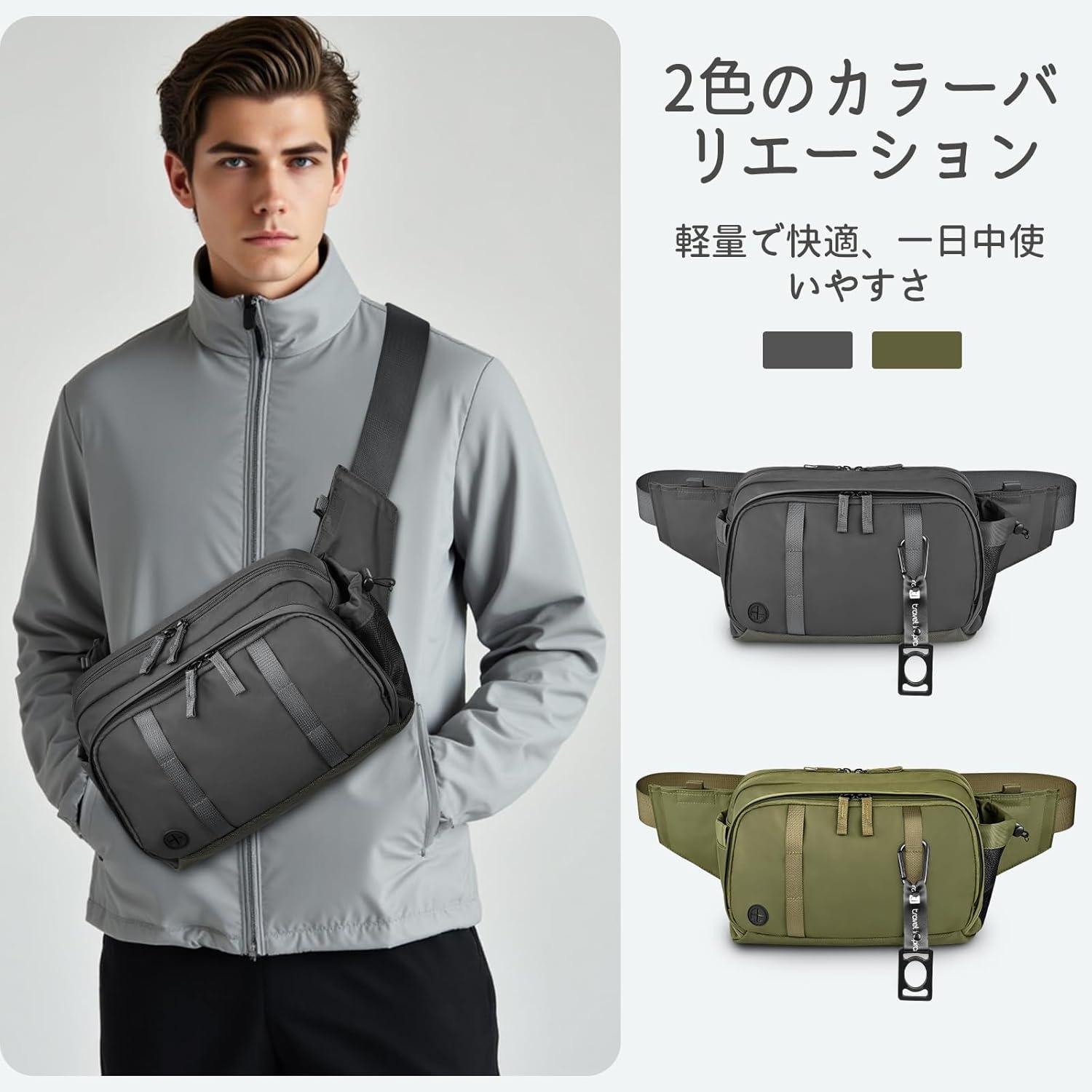 imagetravel inspira waist Pack Bag Fanny Pack for MenampampWomen Hip Bum Bag with Adjustable Strap for Outdoors GreyGrey