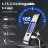 imagetravel inspira Rechargeable Luggage Scale 110lb50kg  Large Backlit Display  Stainless Steel  Portable Digital Hanging Scale for Suitcases Bags Packages USB C Charging Included