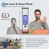imagetravel inspira Rechargeable Luggage Scale 110lb50kg  Large Backlit Display  Stainless Steel  Portable Digital Hanging Scale for Suitcases Bags Packages USB C Charging Included