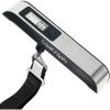 imagetravel inspira Luggage Scale Portable Digital Hanging Baggage Scale for Travel Suitcase Weight Scale with Rubber Paint 110 Pounds Battery IncludedBlack Stainless steel