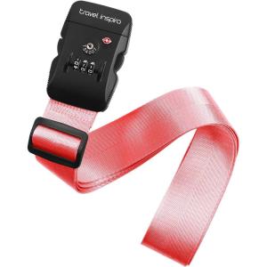 imageTravel Inspira Luggage Straps for Suitcases with TSA Lock Protect Your Luggage AntiBurst High Visibility Color Easy to Identify Luggage Adjustable Heavy Duty Belt for 2032 Inch SuitcasesPink