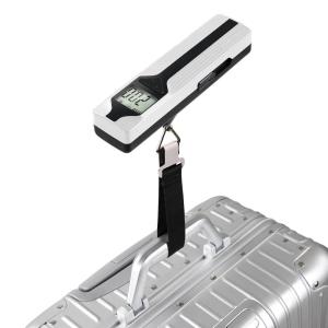 imagetravel inspira Luggage Scale BatteryFree Travel Essentials Portable Handheld Digital Suitcase Weight Scale for for Travel Accessories 110lbs50kg Dark BlueWhiteLarge Handle