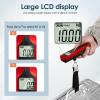 imagetravel inspira Luggage Scale BatteryFree Travel Essentials Portable Handheld Digital Suitcase Weight Scale for for Travel Accessories 110lbs50kg Red