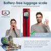 imagetravel inspira Luggage Scale BatteryFree Travel Essentials Portable Handheld Digital Suitcase Weight Scale for for Travel Accessories 110lbs50kg Red