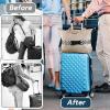 imageTravel Inspira Magnetic QuickRelease Travel Belt for Luggage Strap  HandsFree Lightens Load Secures Multiple Bags Adjustable ampamp Lightweight for Effortless TravelBlack and white checkerboard