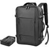 imagetravel inspira Vacuum Compression Backpack 65L Carry On Backpack with Electric Pump TSA Lock Water Resistant Laptop Compartment for Travel Camping Business Weekend Trips