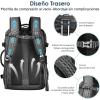 imagetravel inspira Vacuum Compression Backpack 65L Carry On Backpack with Electric Pump TSA Lock Water Resistant Laptop Compartment for Travel Camping Business Weekend Trips