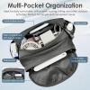 imageLightweight Crossbody Bag 5L Unisex Sling Pack Shoulder Bags AntiTheft USB ChargingGray