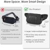 imageLarge Crossbody Waist Bag Tactical Fanny Pack for Men Hip Bum Bag with Water Bottle Holder Adjustable Belt Workout Traveling Casual Running Hiking CyclingBlack