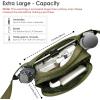 imageLarge Crossbody Waist Bag Tactical Fanny Pack for Men Hip Bum Bag with Water Bottle Holder Adjustable Belt Workout Traveling Casual Running Hiking CyclingGreen
