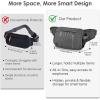 imageLarge Crossbody Waist Bag Tactical Fanny Pack for Men Hip Bum Bag with Water Bottle Holder Adjustable Belt Workout Traveling Casual Running Hiking CyclingGrey