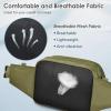 imageLarge Crossbody Waist Bag Tactical Fanny Pack for Men Hip Bum Bag with Water Bottle Holder Adjustable Belt Workout Traveling Casual Running Hiking CyclingGreen